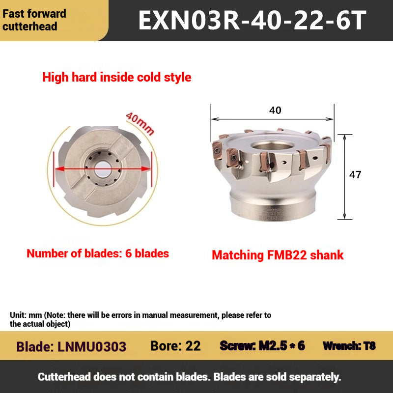 1113-EXN03R fast feed milling cutter disk Toshiba double-sided open roughness internal coolant water discharge milling cutter disk LNMU0303 milling cutter blade Shandong Denso Pricision Tools Co.,Ltd.